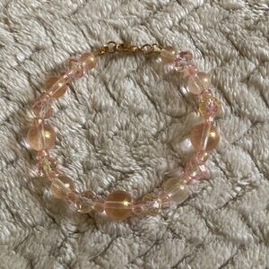 Handmade Elegant Pink Beaded Bracelet